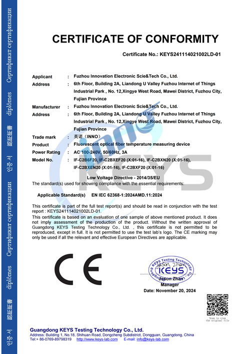CE LVD Certificate